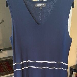 Jones New York Navy sleeveless dress